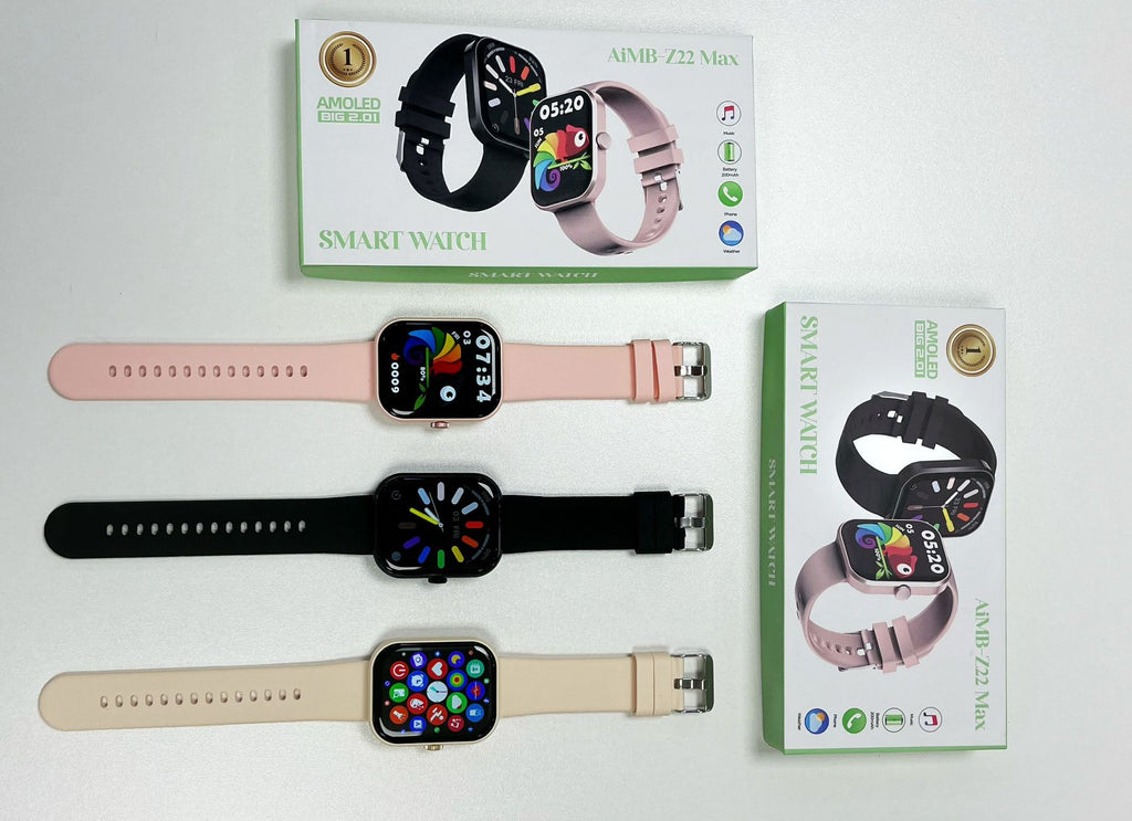 AIMB-Z22 Max Smart Watch2.01inch Bluetooth Call Heart Rate Pedometer Sleep Monitor Sports Waterproof Shockproof Dustproof