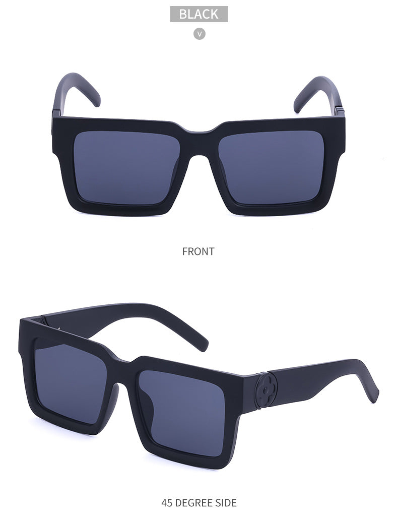 20252024 New Rich Man Sunglasses Men Trendy High-end Square Frame Sunglasses Men Glasses sunglass