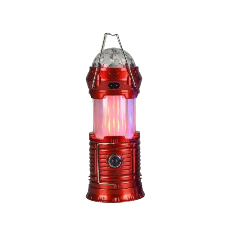 Multifunctional Solar Colorful Flame Lamp Camping Light Camping lamp Household power outage emergency lighting lamp night light
