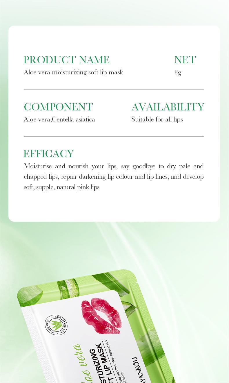 Plant and Fruit Lip Mask Series FAYANKOU Moisturizing Anti-Chap Hydrating Lip Patches Cross-Border Wholesale