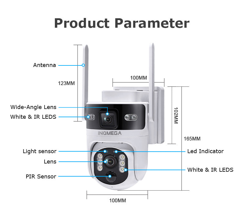 Private Model AOV Solar-powered Binocular Camera4G Outdoor Solar Camera6MP High Definition Wireless Surveillance