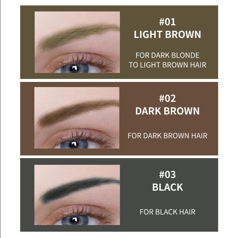 Ouqianya Peel-off Eyebrow Dye Cream Waterproof Sweatproof Long-lasting 3D One-line Eyebrow Packaging