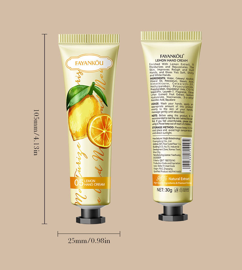 Plant and Fruit Hand Cream FAYANKOU Moisturizing Autumn and Winter Anti-Dry Crack Hand Cream  Foreign Trade Wholesale