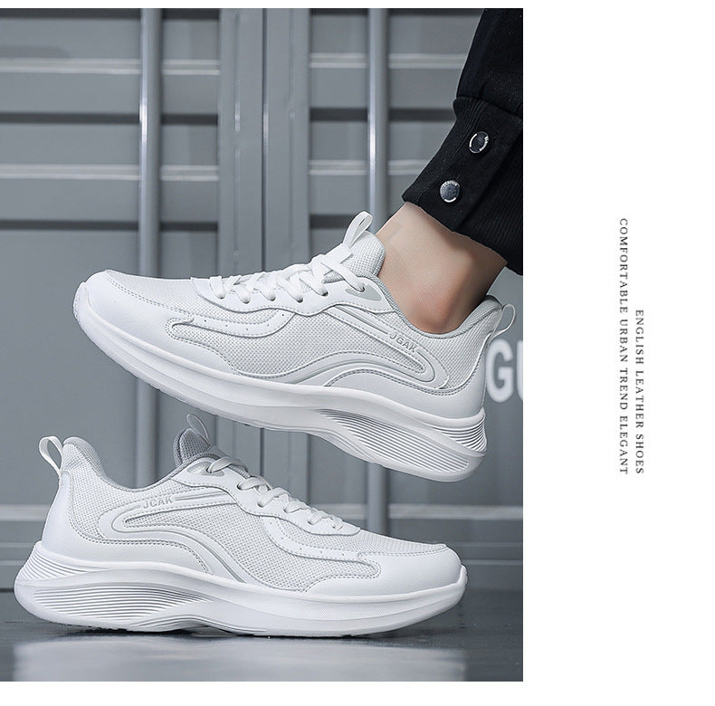 Plus Size Men's Fashion Casual Sneakers Trendy Versatile Breathable Mesh Shoes Lightweight Running Shoes Luxury Travel Shoes