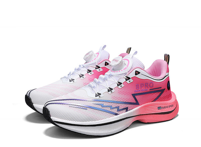 2025New8pro Full Palm Carbon Plate Racing Shock Absorption Running Shoes Men and Women Couples Rotating Buckle Youth Shoes Sports