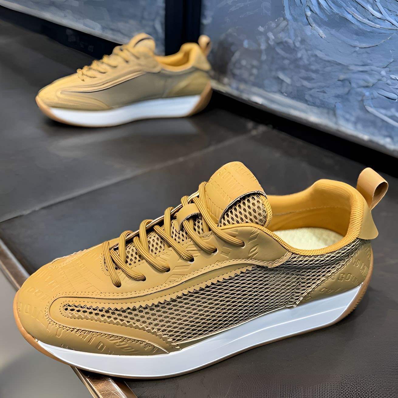 New Breathable Mesh Casual Shoes Men's Forrest Gump Shoes Sports Shoes Four Seasons Versatile Student Men's Shoes German Training Shoes
