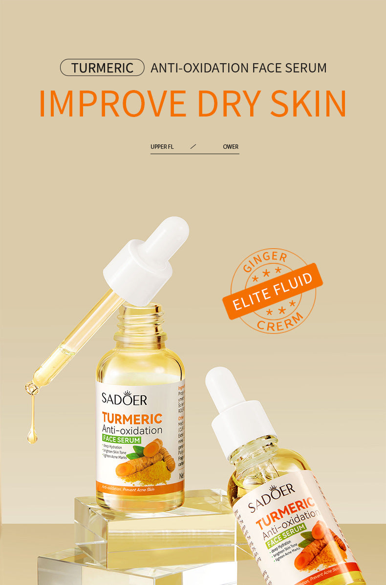 Turmeric Skincare Set SADOER Cleansing, moisturizing, hydrating five-piece set for  foreign trade wholesale