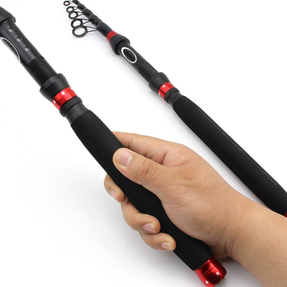 Ultra Short Ultra Light Retractable Lure Rod Small Sea Rod Rock Fishing Boat Fishing Rod Extended Handle European and American Fishing Gear