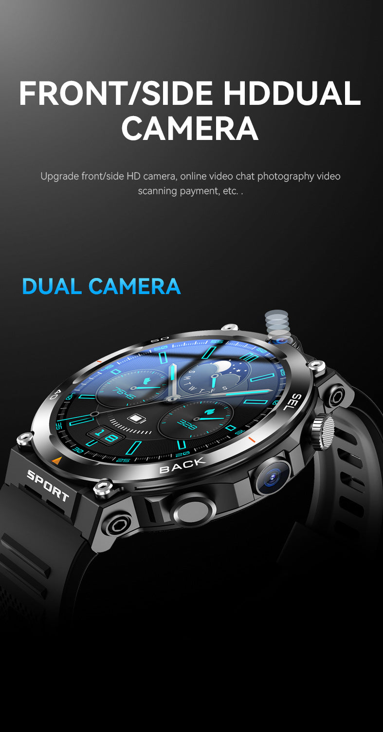 H10Smart Watch5G Full Netcom SIM Card Google Store Support APP Download Dual Camera Video Call