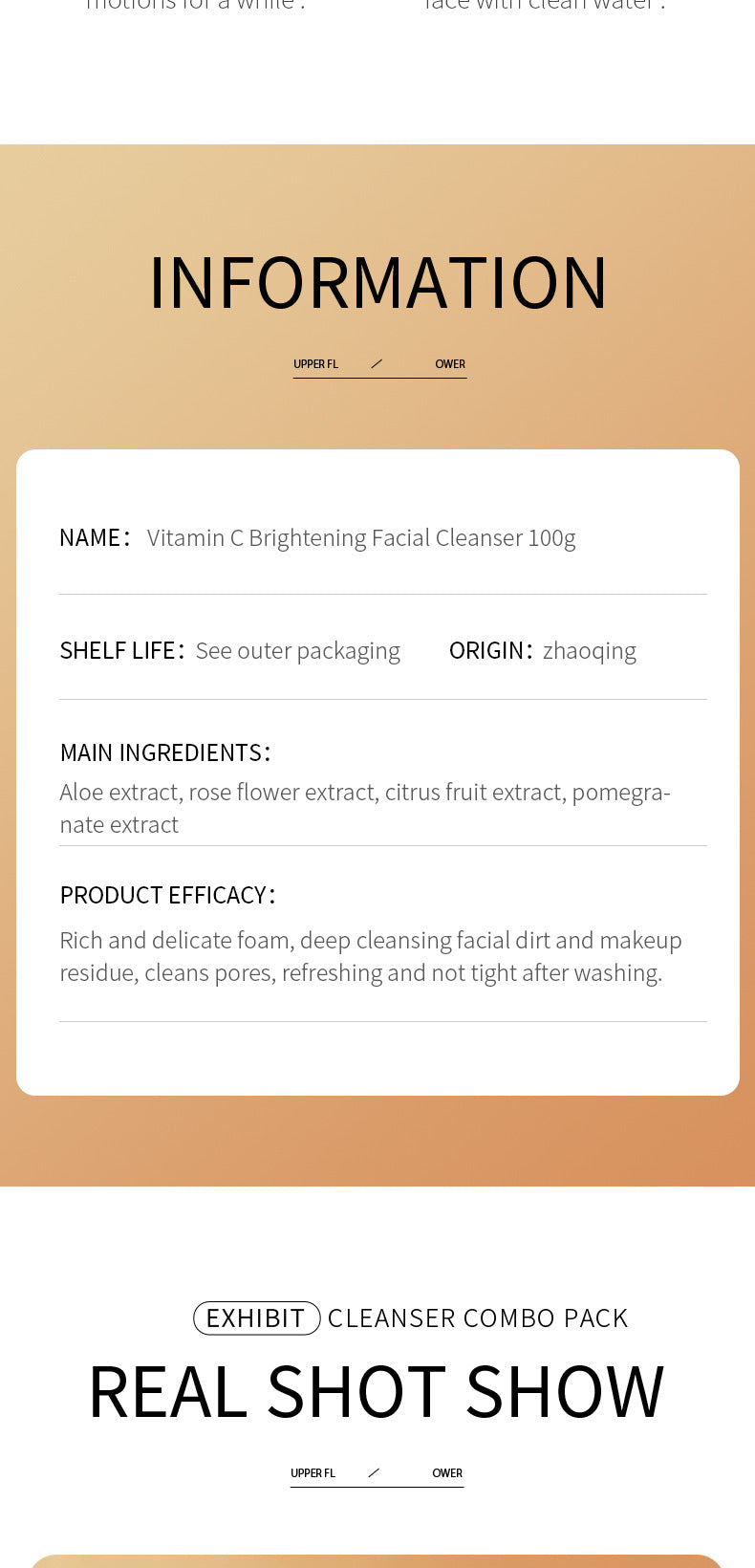 Facial Cleanser SADOER Rose Facial Cleanser100g Deep Cleaning  Foreign Trade Live Wholesale
