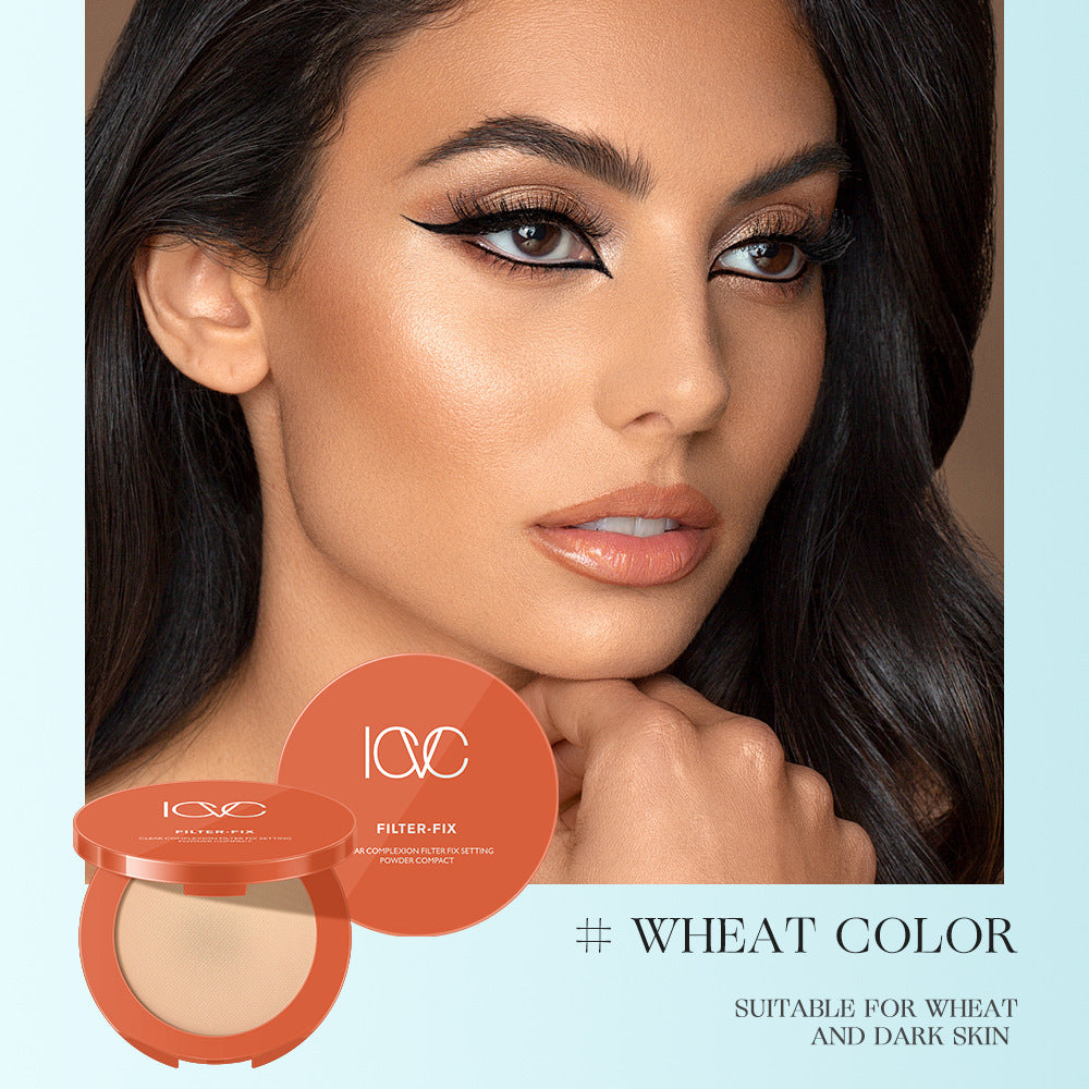 ICVC#1203Nude Powder Setting Powder15g Comes with Puff and Makeup Mirror Version Beauty