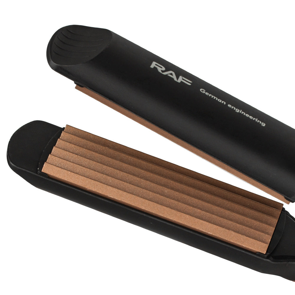 RAF EU Standard Hair Straightener Negative Ion Hair Straightener Home Use Volumizing Hair Root Straightening Iron Hair Styling Curling Iron