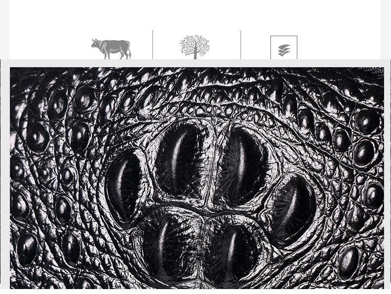 Fingerprint Unlock Men's Bag Genuine Leather Backpack Crocodile Top Layer Cowhide Business Travel Laptop Business Trip