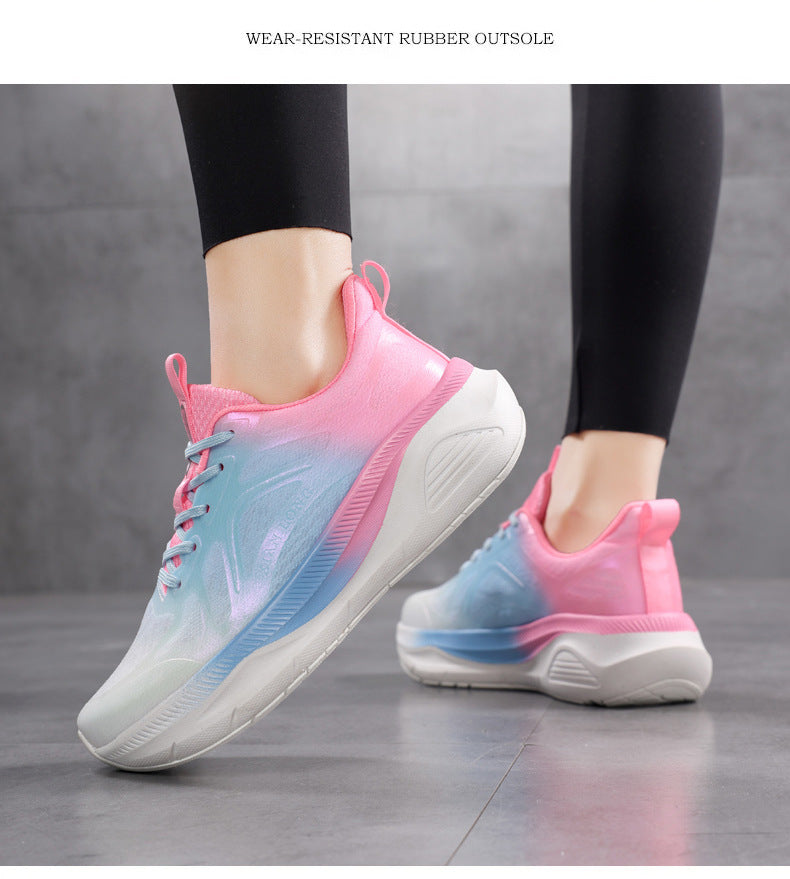 Professional Running Shoes for Men and Women, Spring and Summer New Soft Sole, Lightweight, Shock Absorption, Breathable, Jump Rope, Non-Slip, Marathon Walking Shoes