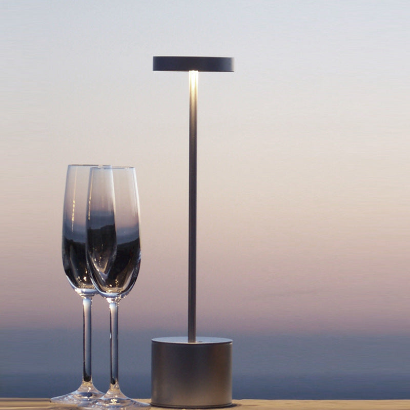 I-Shaped Desk Lamp Rechargeable Night Light Bedroom High-End Atmosphere Lamp Bar Table Lamp Touch Rechargeable Desk Lamp