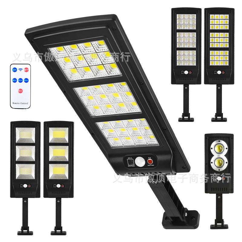 Outdoor Solar Lights LED Wall Lamp Human Body Induction Street Light Waterproof Garden Light Remote Control Courtyard Light Wall Lamp