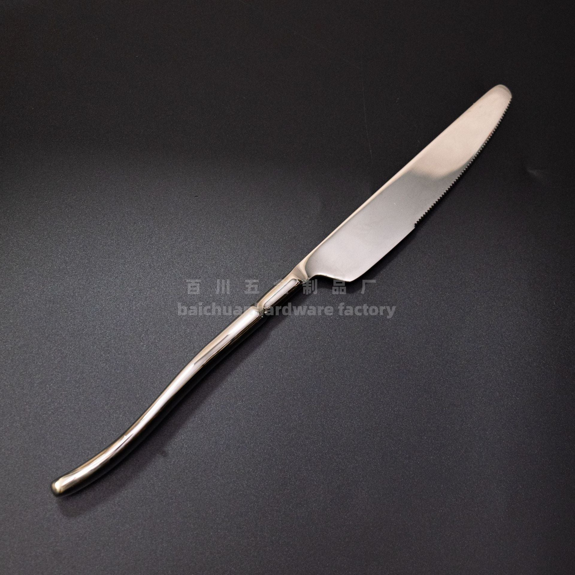 304Stainless Steel Knife Fork Spoon Thickened Tableware Western Hotel High-end Aesthetic Steak Knife Fork Spoon Forged Design