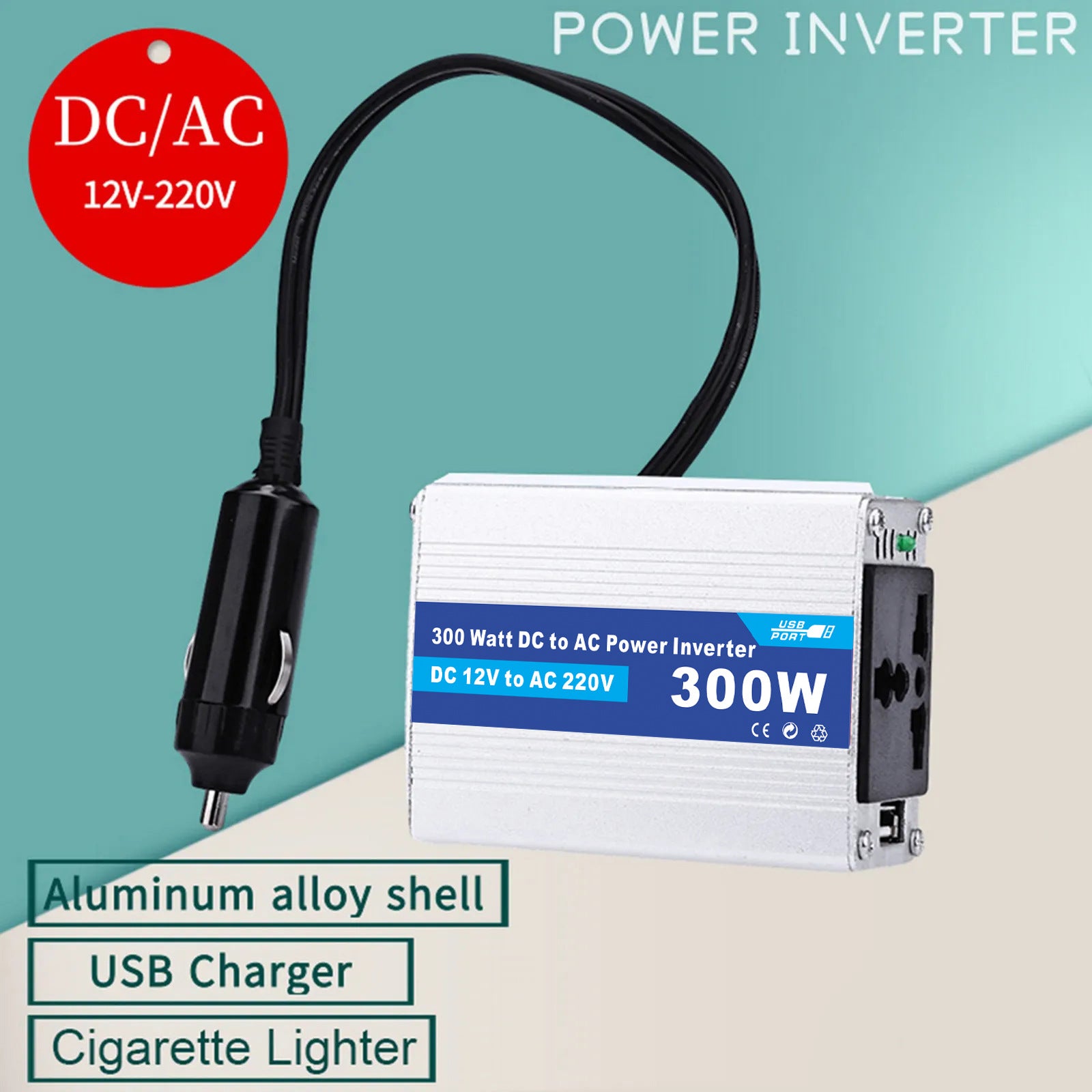 Motorcycle and Car Accessories150W Car Converter Inverter Car Inverter Power Supply DC12V Transfer Communication220V
