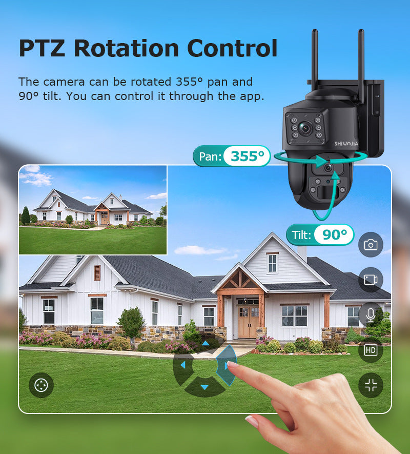 AOV 600Wan Solar Low Power Consumption Camera7*24Hourly Full Color Night Vision Low Frame Rate Long Video Surveillance