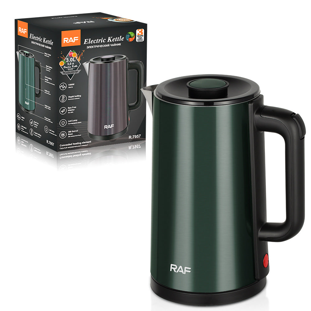 European Standard 304Integrated Stainless Steel No Welding Anti-Dry Boil Electric Kettle Fast Boiling Kettle R.7957