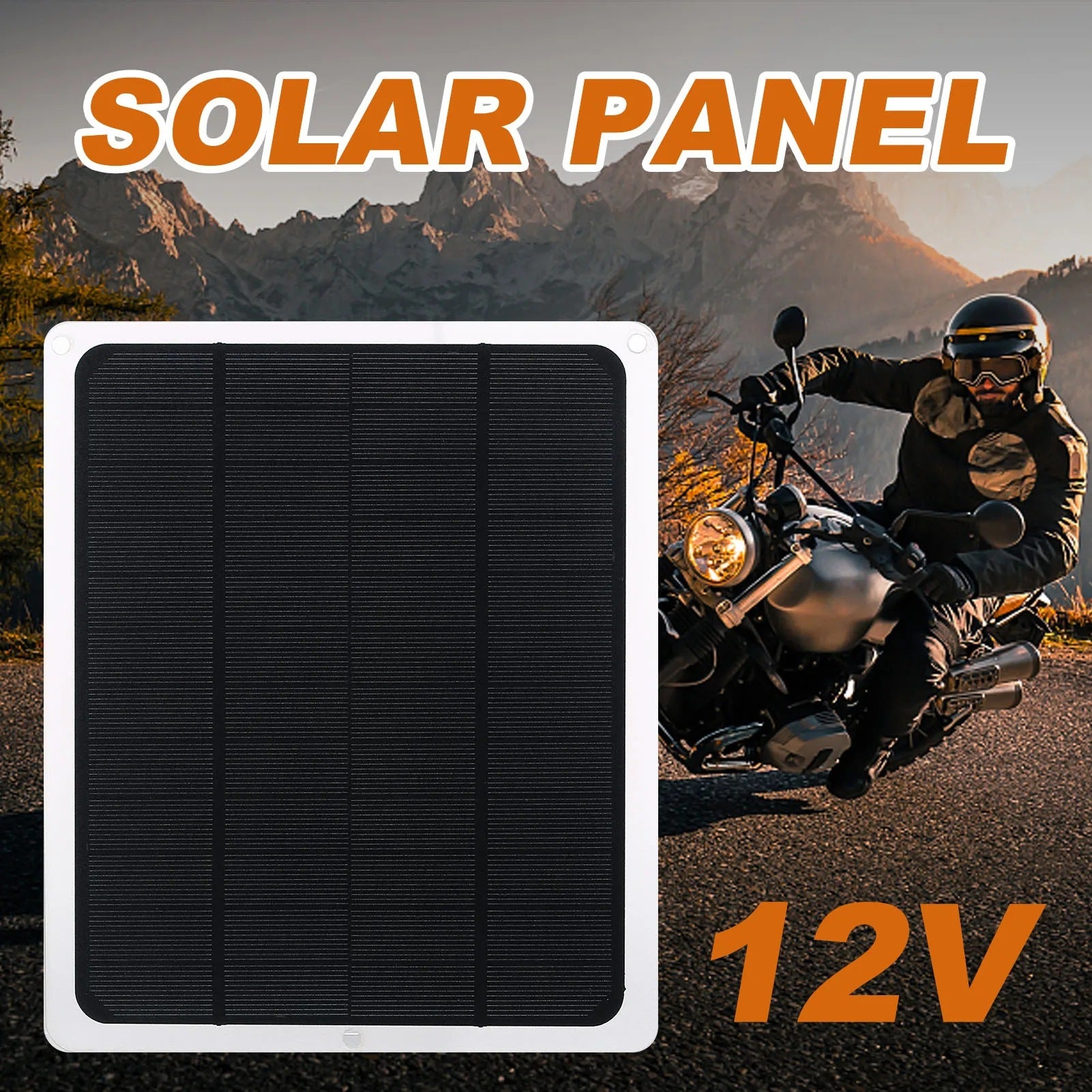 20W Monocrystalline Charging Car Flexible Solar Panel Yacht Charger Outdoor Charger