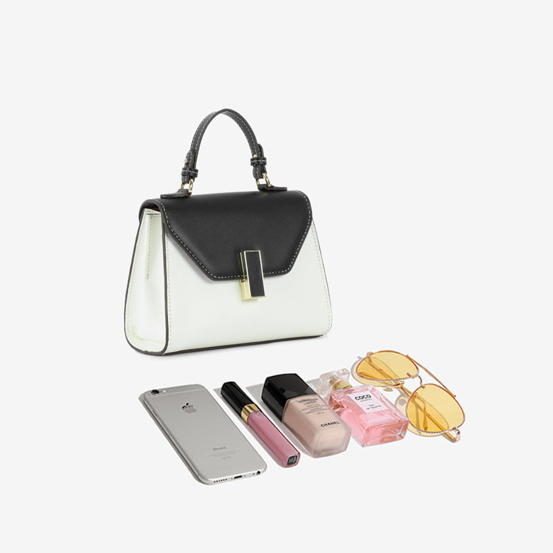 2024New Kelly Bag Yao Chen Same Style Single Shoulder Crossbody Handbag Small Square Bag European and American Fashion Casual Women's Bag