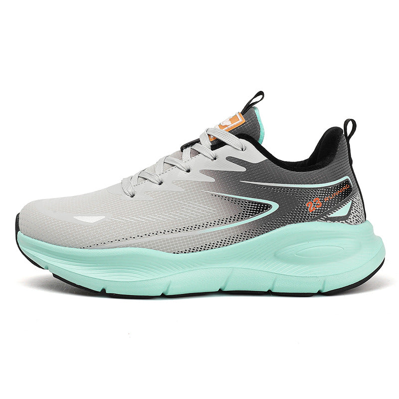 Large Size Leather Surface Fleece-Lined Thickened Warm Casual Sports Shoes Waterproof Non-Slip Cotton Shoes Real Explosive Carbon Plate Running Shoes