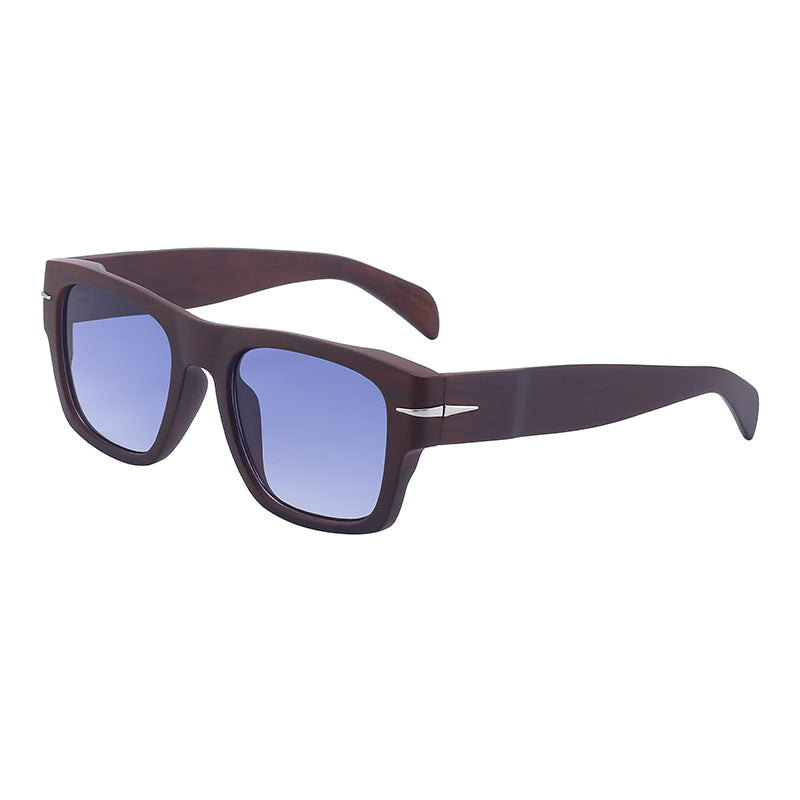 David's Retro Sunglasses for Men, European and American Style, Fashionable Trendy Square Frame Sunglasses, High-End Full Frame Glasses for Men