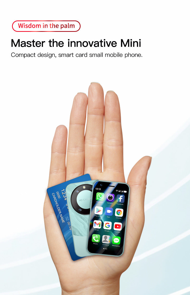 MINF8promax Mini Smart Small Phone3.0Screen3G Network Android Foreign Language