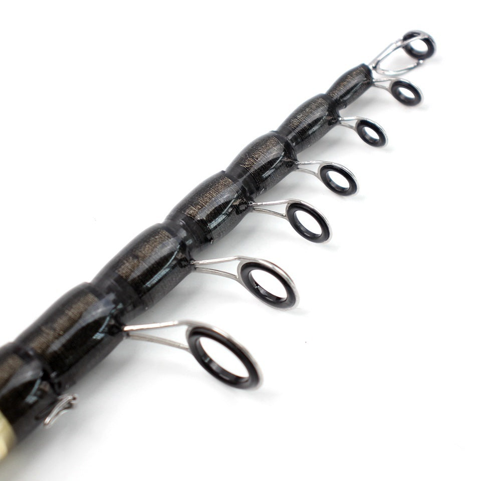 Manufacturer Wholesale Dropshipping Fishing Gear Ultra Short Portable Fishing Rod Small Sea Rod Carbon Fiber Fishing Rod Telescopic Lure Rod