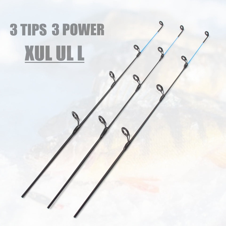 55cm3Carbon Fiber Ice Fishing Rod Ultra Soft Ultra Light Portable Winter Fishing Rod European and American Winter Fishing