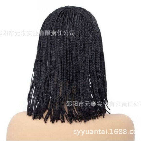 African Braids Hair Synthetic Braiding Short Black Bob Wigs