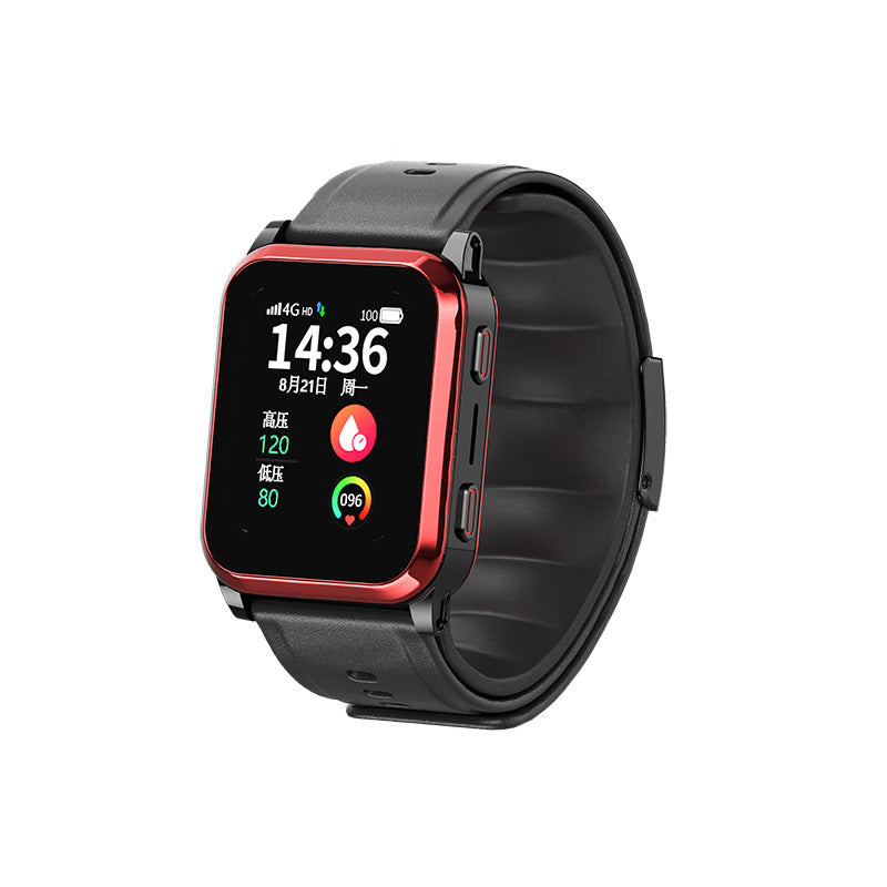 Medical Grade Blood Pressure Smart Watch for Elderly4G Card Insert Air Pump Blood Pressure Measurement Positioning Elderly Care Smart Watch