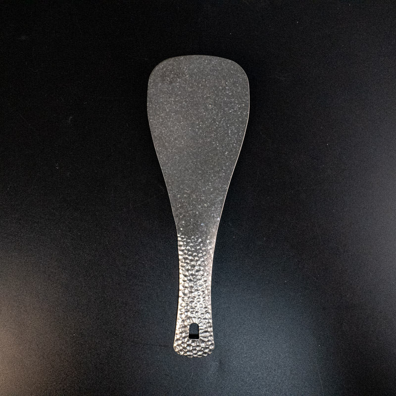 High-end Pure Titanium Rice Spoon Luxury Mildew-proof Rice Shovel Antibacterial Rice Shovel Hammer Pattern Rice Serving Spoon Rice Spoon Kitchen