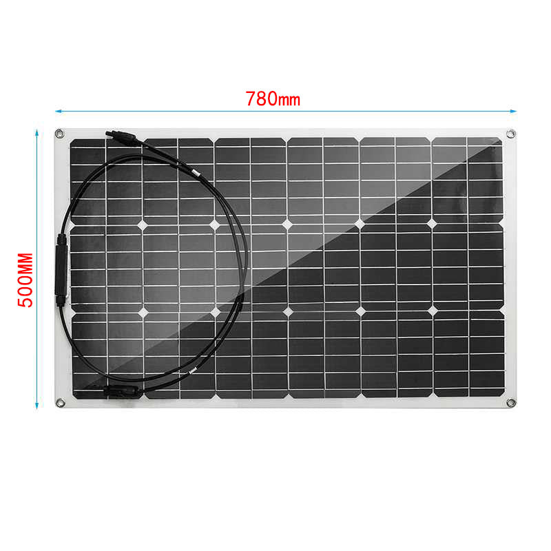 Factory Direct Solar Panel 200W 18V Flexible Emergency Charging Home/Camping Outdoor Photovoltaic Battery Panel