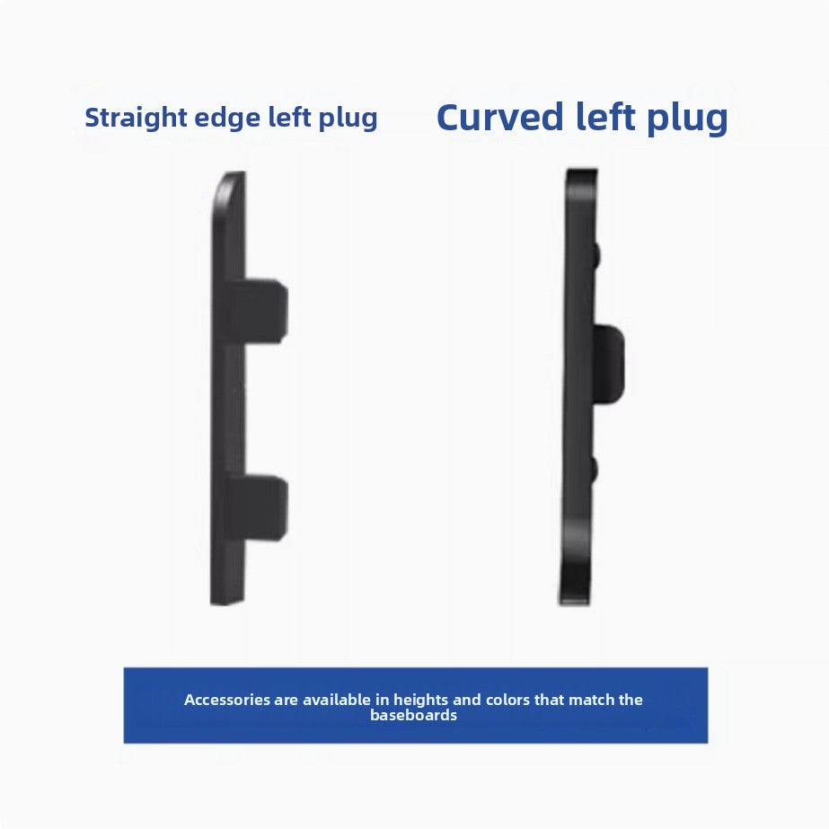 Aluminum alloy skirting board7cm Ultra-narrow double-layer snap-on skirting board, ultra-thin self-adhesive metal aluminum alloy baseboard