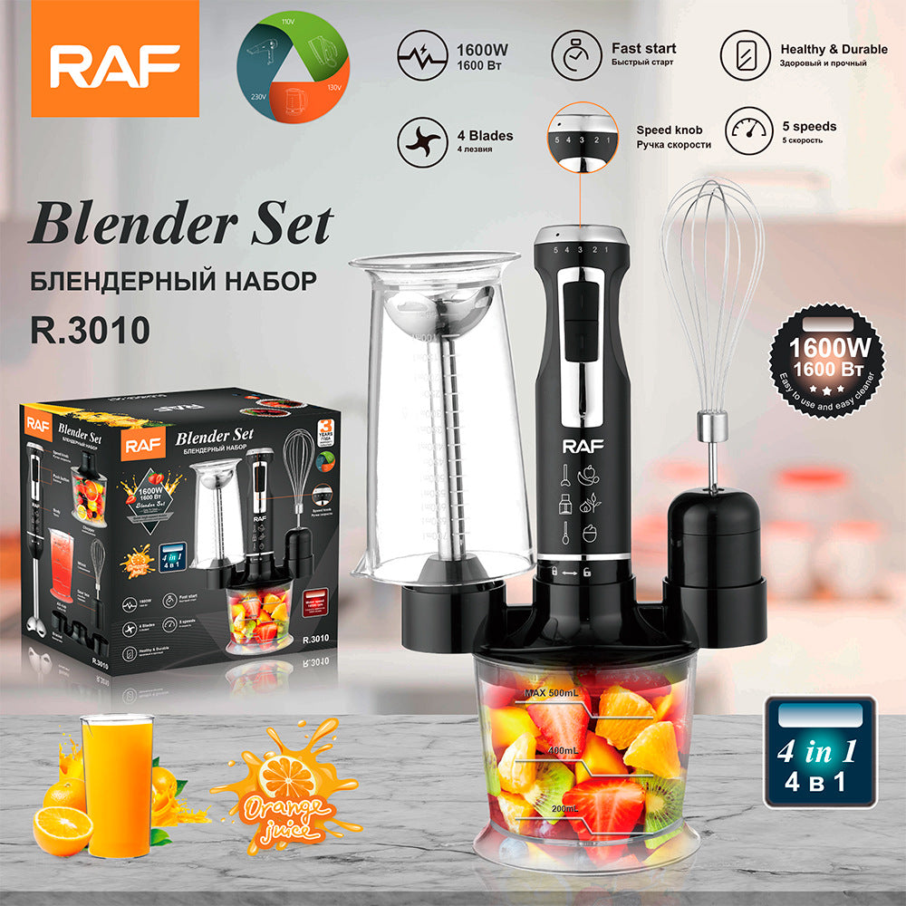 RAF EU Standard Multifunctional Kitchen Handheld Cooking Stick Baby Food Electric Stirring Stick Cooking Machine Juicing and Chopping