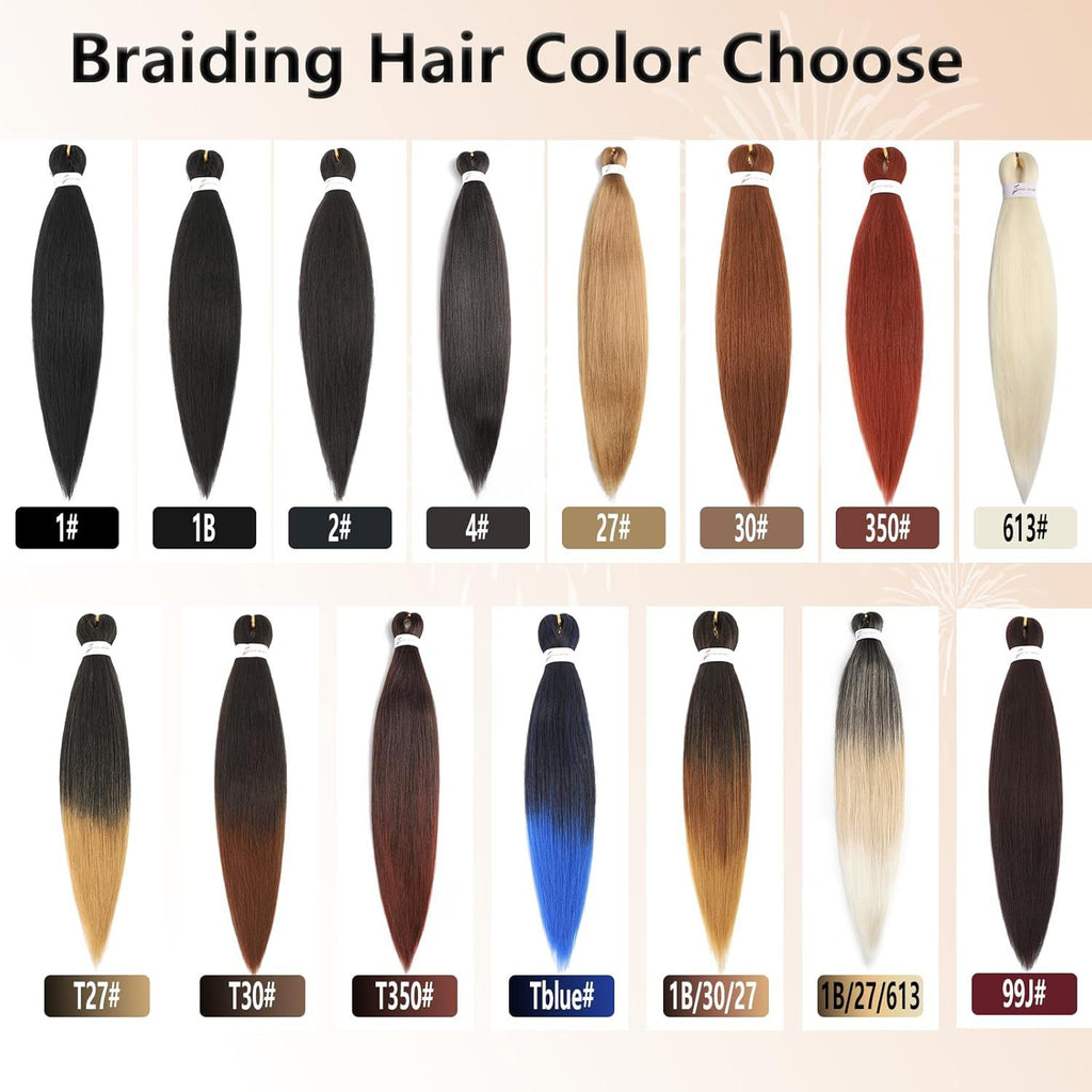EZ Braided Synthetic Crochet Hair Export Cross-Border Factory In Stock Big Braids European and American Long Straight Hair
