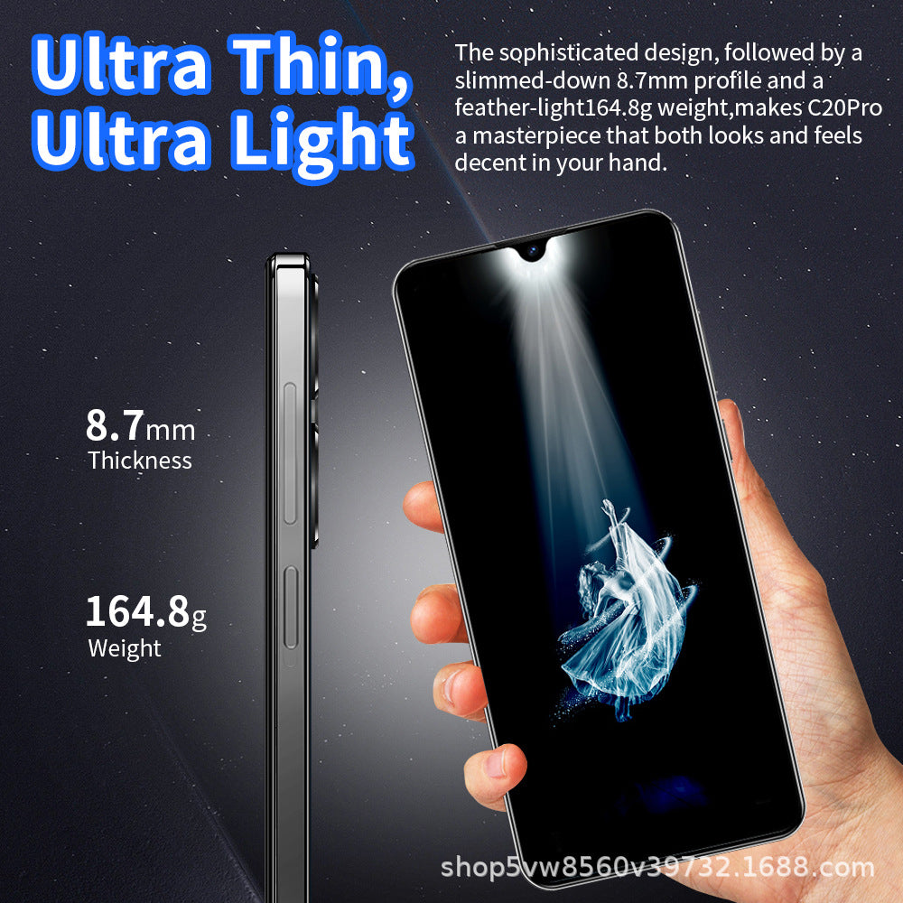 Spot Goods C20Pro Mobile Phone16+1T Large Memory Smart All-in-One Device7.3Wholesale of High-Definition Screens