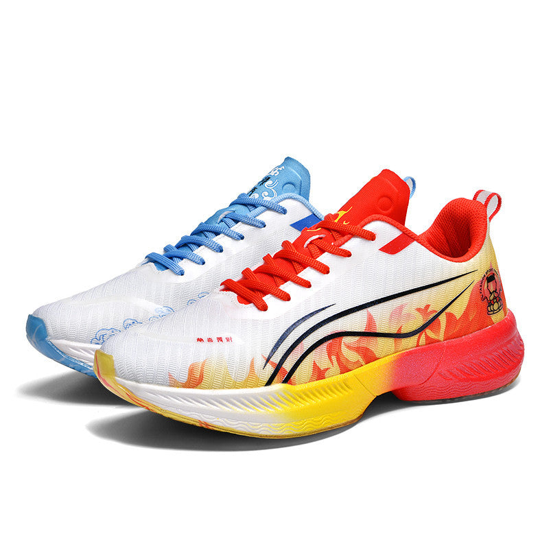 Autumn New Parent-Child Nezha Ao Bing Fashion Casual Sports Shoes Popcorn Carbon Plate Lightweight Comfortable Running Shoes