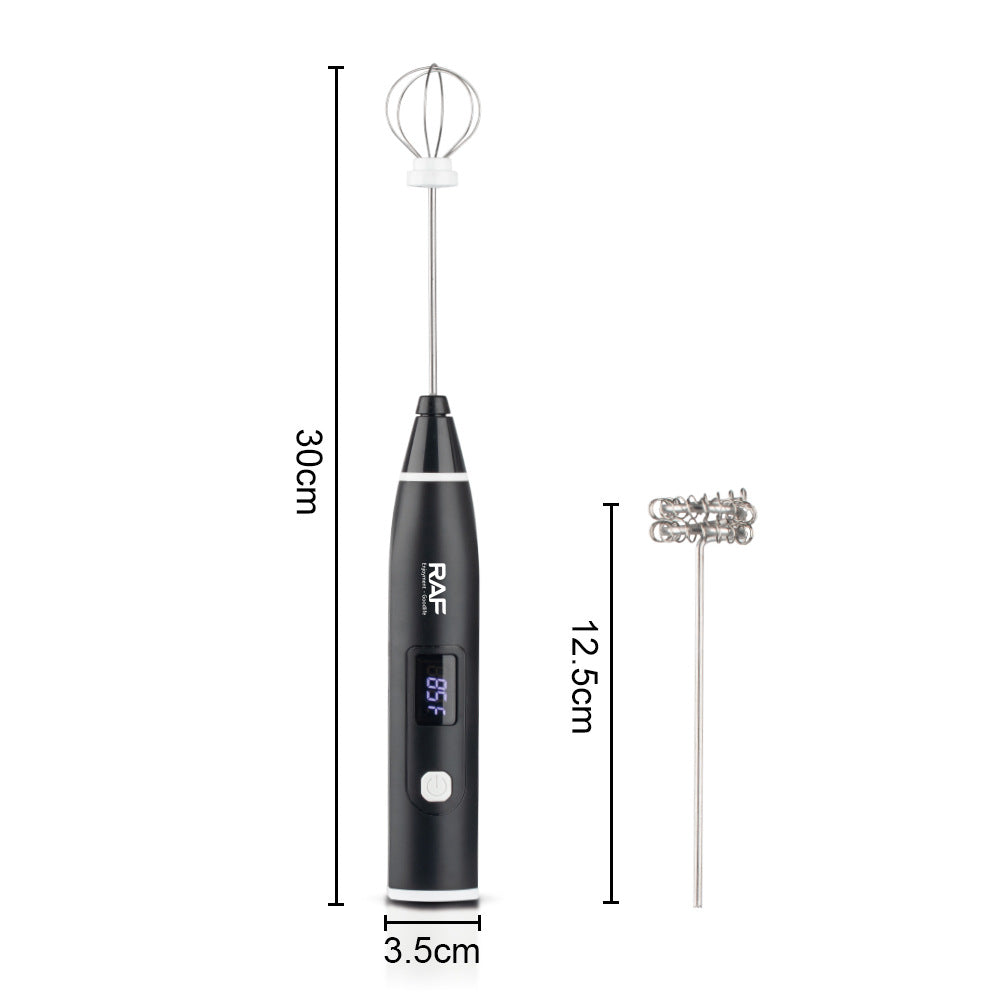 RAF EU Standard Electric Egg Beater Household Handheld Egg Beater Cream Whisk Portable Compact