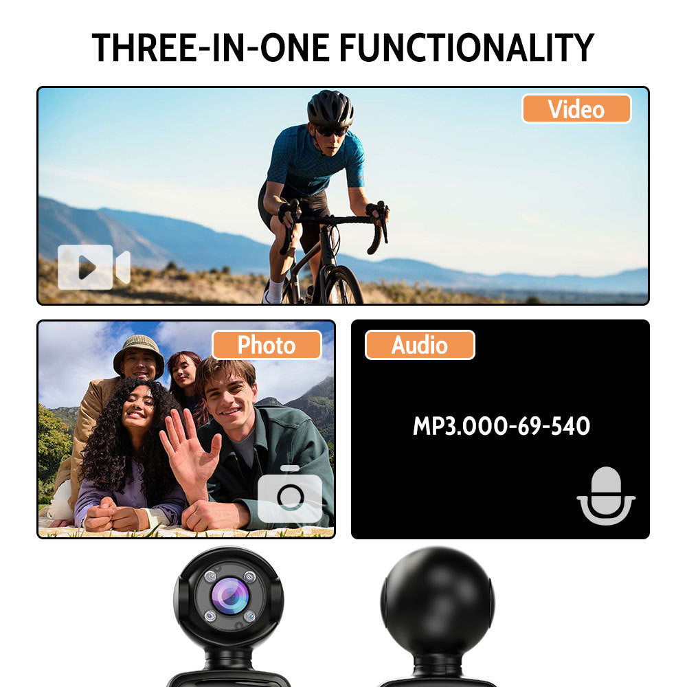 New high-definition handheld clip-on camera1080P Belt WIFI HD Law Enforcement Recorder Outdoor Sports Camera