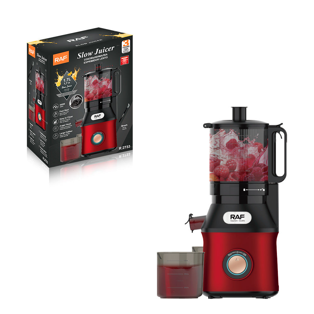 RAF EU Standard Juicer Original Juice Extractor Food Processor Household Multifunctional Slow Juicer R.2733