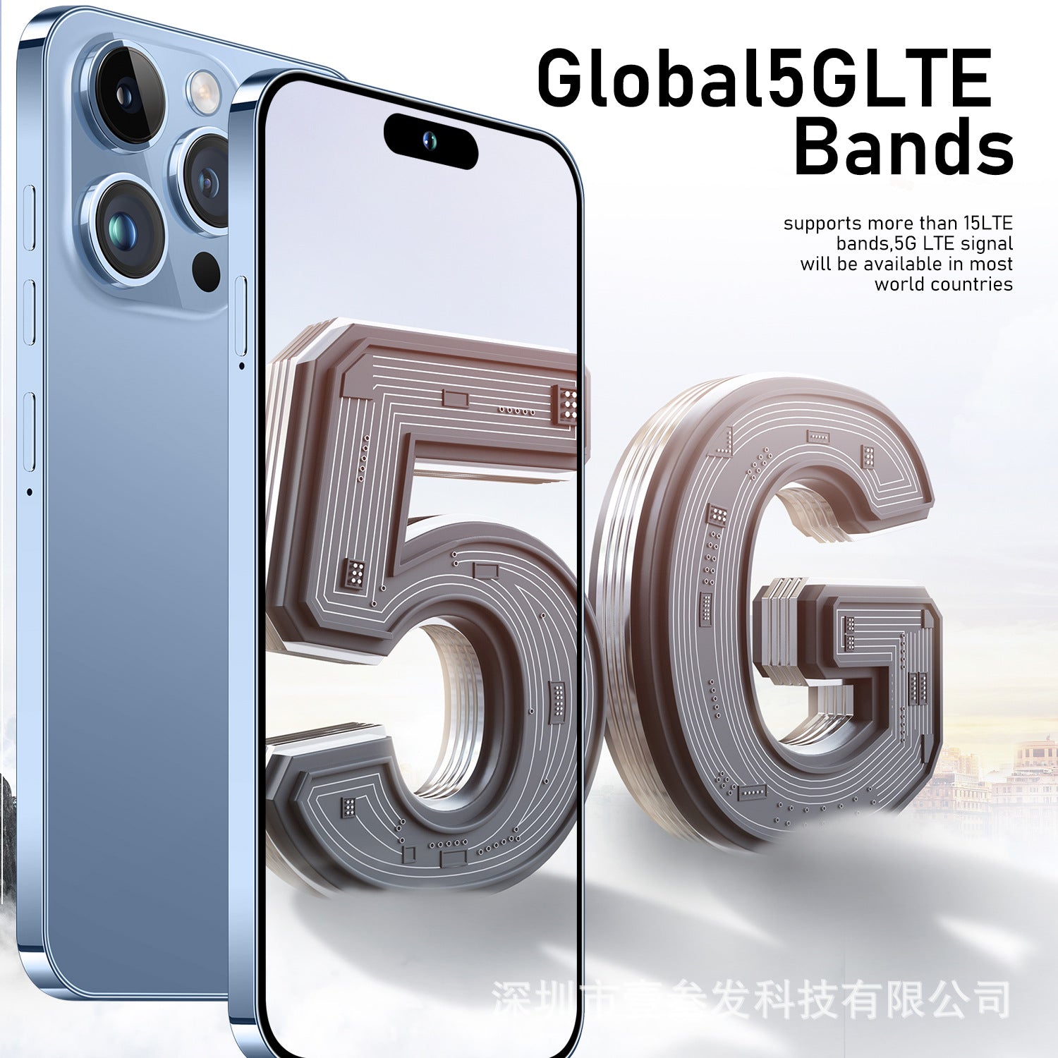 I15 ProMax Popular2+16 6.5Inch Smart Island Large Screen True4G Smart New Phone