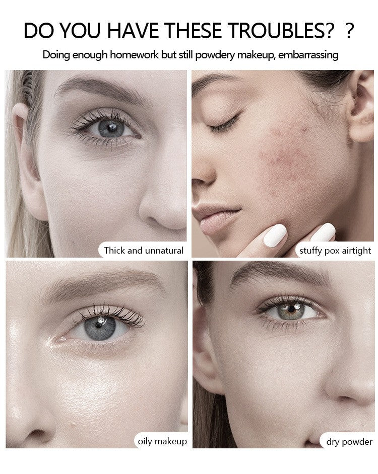 Anglicolor Mushroom Head Air Cushion CC Concealer Foundation Liquid Primer Sweatproof BB Shuangdai Hair