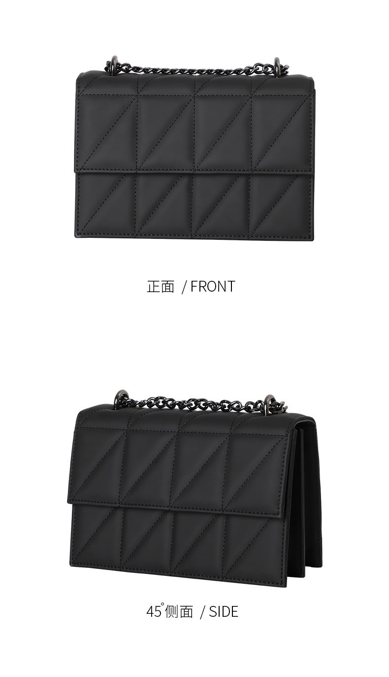 Summer New Korean Style Trendy Fashion Diamond Small Square Bag Niche Versatile Crossbody Bag Stylish Fashionable Single Shoulder Women's Bag