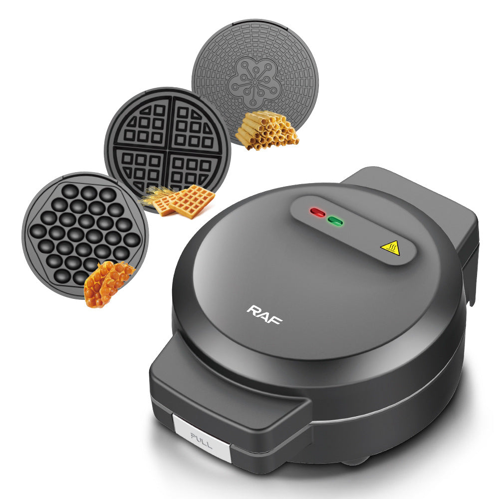 RAF European Standard Multifunctional 3-in-1 Waffle Maker Sandwich Egg Waffle Maker Household Multifunctional R574