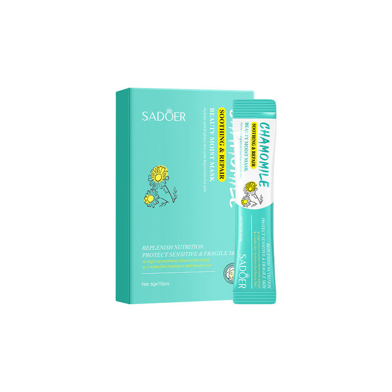 Cross-border Mud Mask Box Set SADOER Kiwi Hydrating Chamomile Smear Mask Foreign Trade Skin Care Products Wholesale
