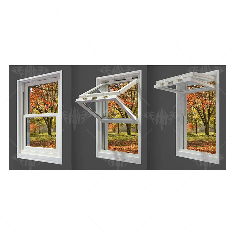 Simple Design Vertical Folding Window Tempered Glass Folding Glass Windows Bi Folding Windows
