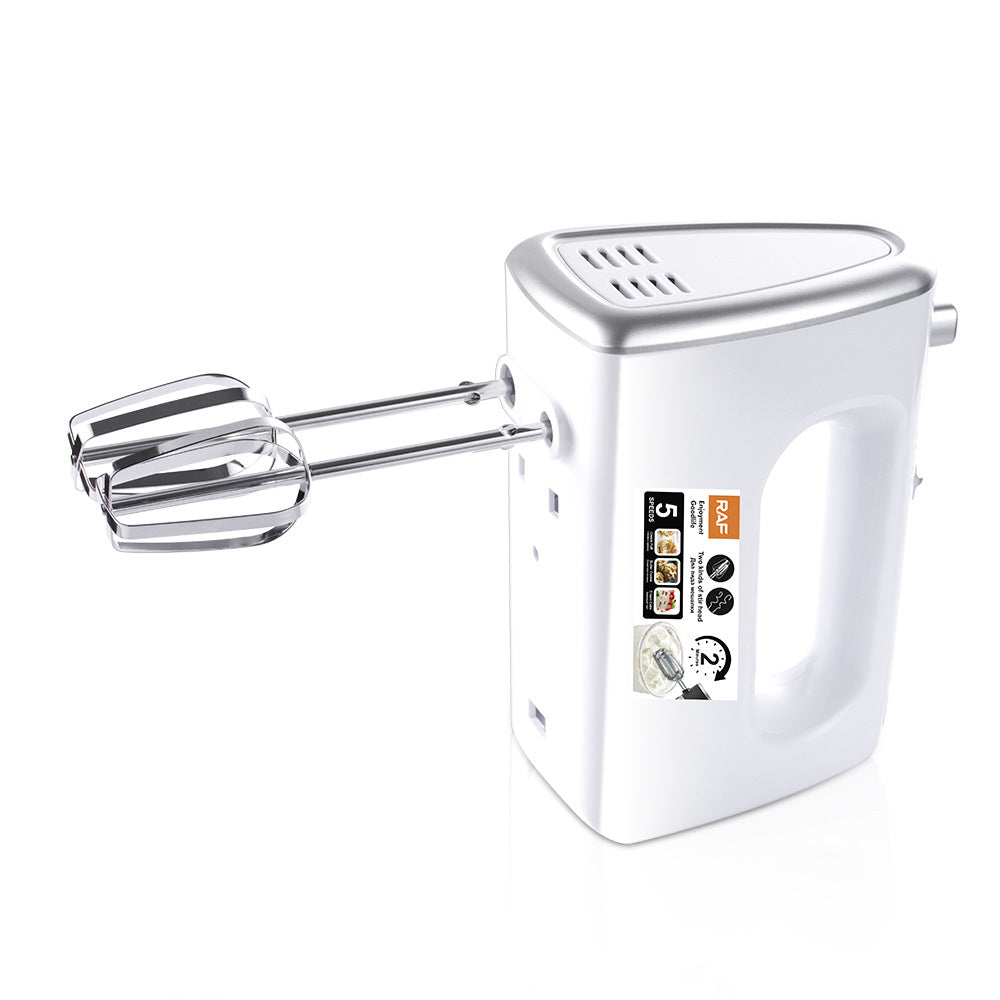 RAF European Standard5Electric Egg Beater Household Handheld High-Power Egg Mixer Dough Kneading Baking Blender R6632